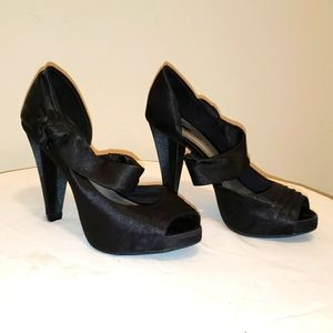 Fiona Night Black Heels Size 5